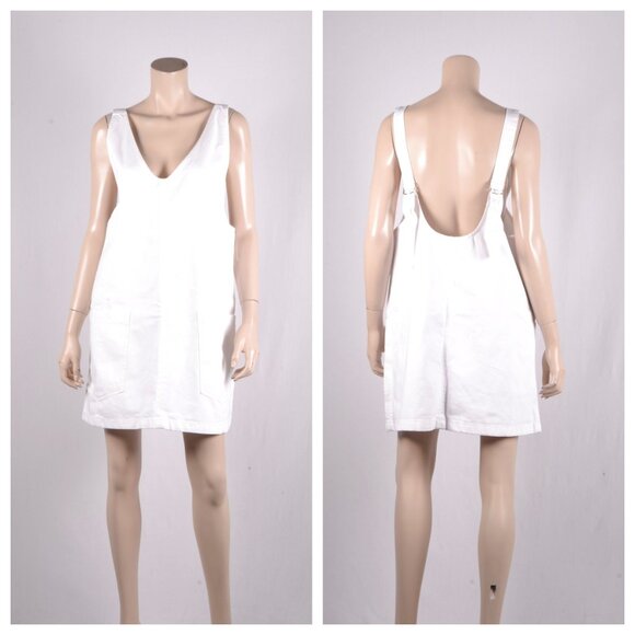 Free People High Roller Denim Skirtall White - Picture 2 of 4